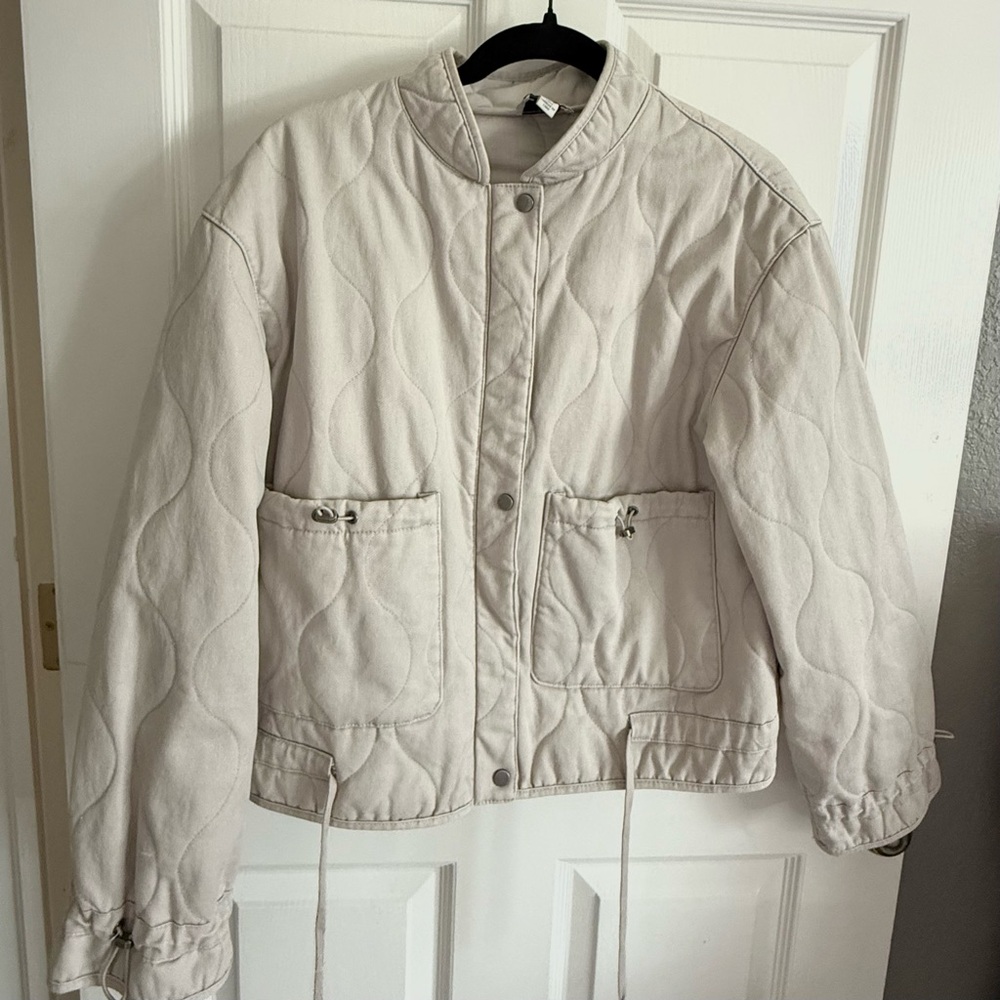 Joie Cream Quilted Jacket